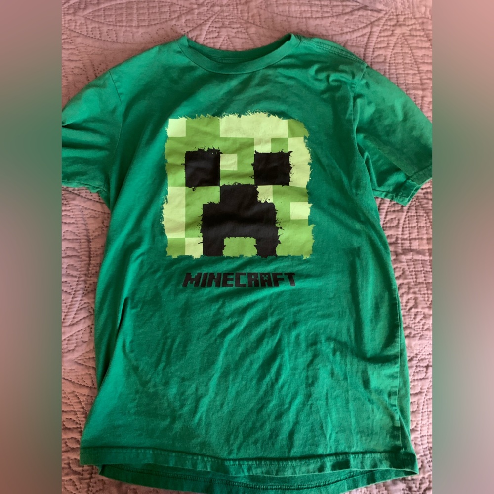 MAD Engine Green Minecraft Creeper T-Shirt